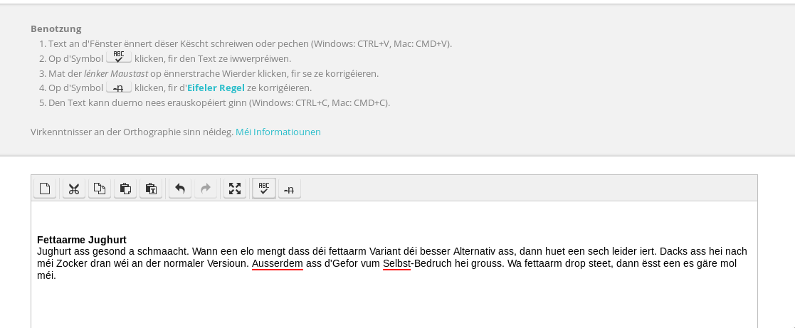Check your spelling online