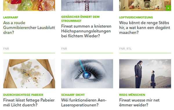 Small scientific texts in Luxembourgish