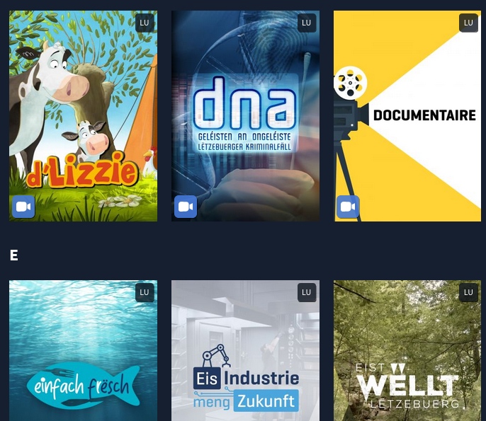 Shows, cartoons in Luxembourgish